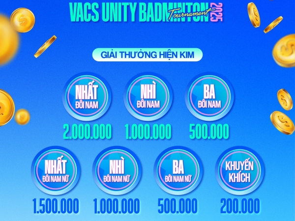 CƠ CẤU GIẢI VACS UNITY TOURNAMENT 2025